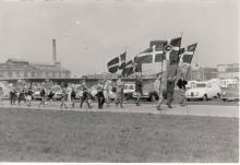 Festlig indmarch ved åbningen af Tårnby Camping, maj 1966